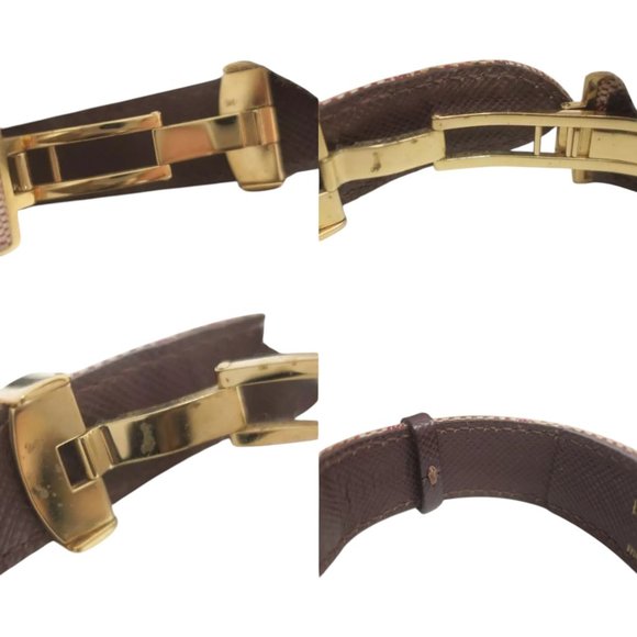 765219BC (S2) Louis Vuitton Bracelet Red Monogram Mini Lin Idylle - Picture 5 of 7